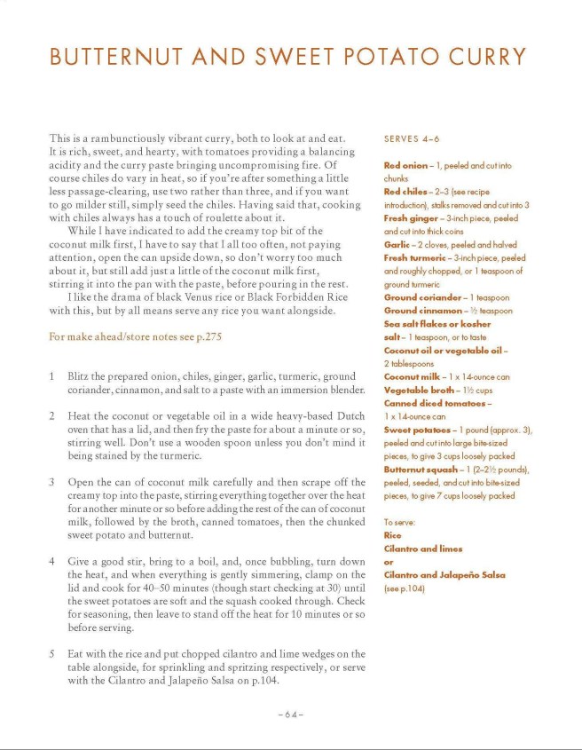 Butternut and Sweet Potato Recipe